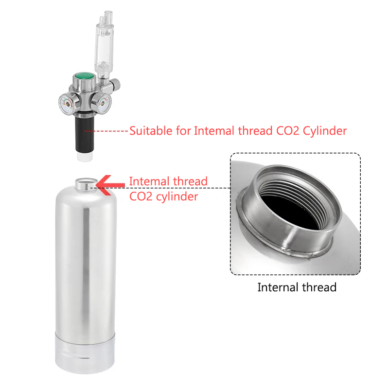 Internal Thread CO2 Steel Cyli - Aquael Filter Fzn recension och pris
