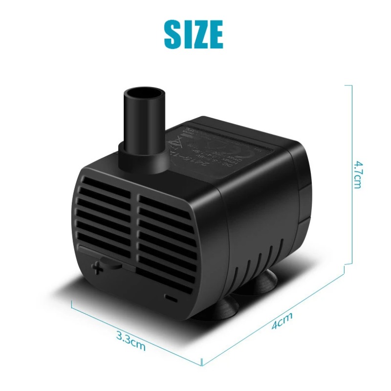 Silent USB Water Pump DC 5V Br - Terrarium Fogger Ultrasonic recension och pris