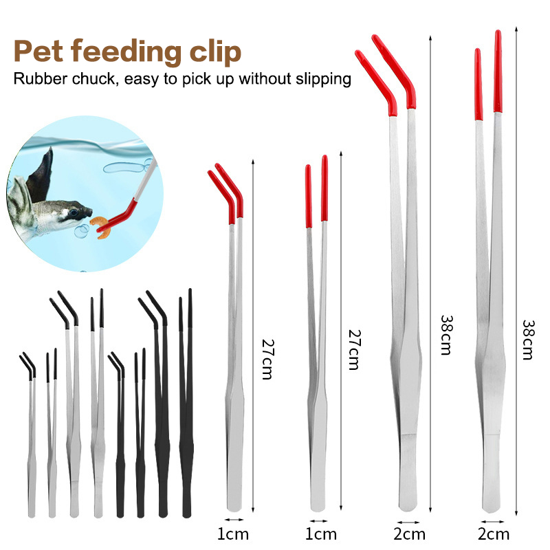 Reptile Feeding Tongs with Rub - Feeding Tong Stainless recension och pris